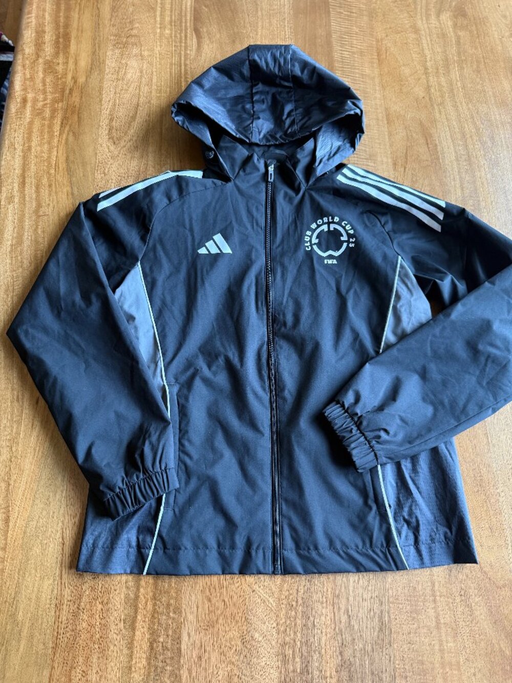 Adidas FIFA Club World Cup 2025 Volunteer Jacket Rain Full Zip Women’s S Black